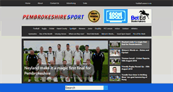 Desktop Screenshot of pembrokeshiresport.co.uk