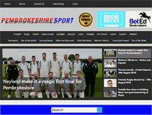 Tablet Screenshot of pembrokeshiresport.co.uk